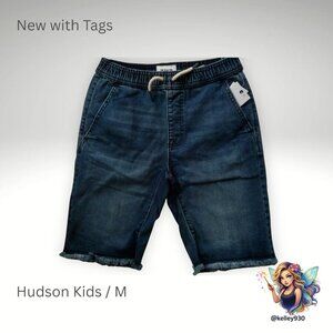 Hudson Kids Denim Pull-On Shorts Medium NWT Blue Wash